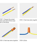 240 Piece Electrical Wire Connectors Set With Screw Terminals And Twist Nuts For Quick No Soldering Wire Connections step tutorial