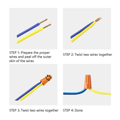 240 Piece Electrical Wire Connectors Set With Screw Terminals And Twist Nuts For Quick No Soldering Wire Connections step tutorial