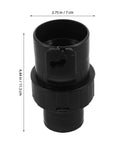 Vacuum Hose Adapter Kit For Wet Dry Shop Vac And Industrial Cleaners Universal Connector Set showing dimensions