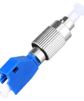 FC Male To LC Female Hybrid Fiber Optic Connector Adapter For Optical Power Meters And Visual Fault Locators, blue zirconia sleeve
