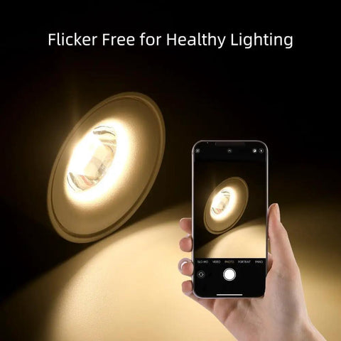 2 Pack LED COB Adjustable Ceiling Spotlight Surface Mounted 7W 3000K Warm White Black Aluminum Spotlight in action