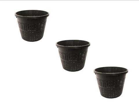 Round Plant And Flower Baskets Variety Pack For Water Gardens Aquaponics And Hydroponics Slotted Mesh Netted Pots For Easy Planting Cups