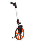 VINGVO Mechanical Measuring Wheel for Roads Sidewalks 0 to 9999.9 M or Ft, aluminum and nylon, ergonomic grip design.