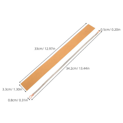Two Piece Replacement Heating Strip For Bag Sealer Machine, 33cm length with cloth base for reliable heat performance.