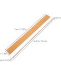 Packaging Pros Essential 2pcs Flat Ribbon Heating Strip For Plastic Bag Sealer, dimensions and materials shown clearly.