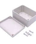 Waterproof Dustproof IP67 Junction Box ABS Plastic Enclosure For Electrical Projects Gray 8 By 6 By 4 Inches Weatherproof DIY Case