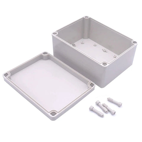 Waterproof Dustproof IP67 Junction Box ABS Plastic Enclosure For Electrical Projects Gray 8 By 6 By 4 Inches Weatherproof DIY Case