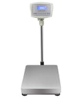 Heavy Hitter Digital Floor Scale With Six Hundred Sixty One Pound Capacity And Spit Spot One Gram Precision For Warehouse Shipping Or Animal Weighing Featuring Glowing Lcd Monitor and sleek design.
