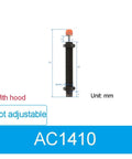 Image of Hydraulic Buffer Mechanical Parts Short Set In Various Sizes AC1410 for industrial equipment, non-adjustable with hood.
