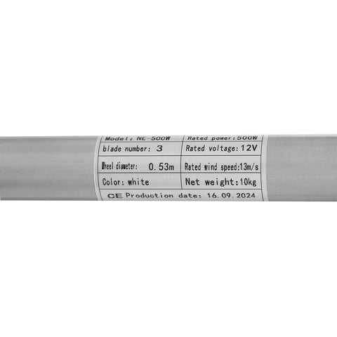 Label on 12V 100W Portable Wind Turbine Generator With Controller For Home Use Vertical Windmill Style Magnetic Levitation Motor