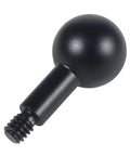 20mm Ball Head to Quarter Inch Screw Adapter Mount for Cameras and Vlogging Setup Gear, black metal ball with threaded end
