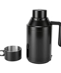 Portable 1300Ml Car Electric Kettle 12V And 24V Plug Fast Hot Water Boiler with stainless steel cup for coffee tea use.