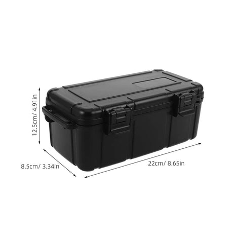 Black Portable Waterproof Tool Box Organizer With Durable PP Hard Case Explosion Proof Design Secure Locking And Compact Carry