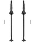 Unassembled Pack Of 2 Beefy Metal Rear Drive Shafts CVD Set For Losi 22S 2WD RC Drag Car Upgrade Part, black steel shafts