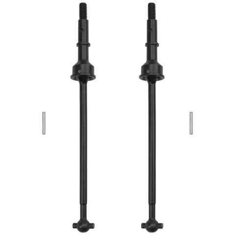 Unassembled Pack Of 2 Beefy Metal Rear Drive Shafts CVD Set For Losi 22S 2WD RC Drag Car Upgrade Part, black steel shafts