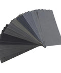 20 Sheets Waterproof Dry And Wet Sandpaper Set For Car And Metal Sanding Auto Body Work Heavy Duty Quick Heat Dissipation And Tear Resistant