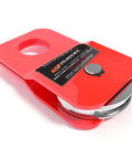 4.8T Heavy Duty Recovery Snatch Block For Winches, 10,500 Lb Capacity, Red Towing Pulley System with Anti Corrosion Coated Pulley