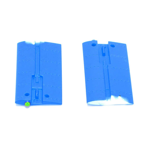 Blue 206 Helicopter Side Wing Set High Strength Lightweight Replacement Parts Kit For RC Heli Plug And Play Protective Panels