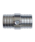1-1/4 Inch Radiator Hose Barb Coupler With 1/8 Inch NPT Steam Port For LS Swap Cooling System Steam Crossover Splice Replacement Aluminum Direct Fit Upgrade For Your Ride