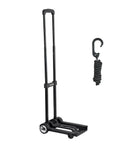 Foldable Hand Truck For Quick Moves 110 Lb Load Capacity Collapsible Luggage Cart With 2 Wheels And Elastic Rope Handy Dolly
