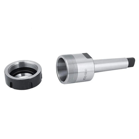 Semme Carbon Steel MTA3 Morse Taper Collet Chuck Holder 26mm for Milling Drilling Lathe Machines, showing ER40 collet and holder.