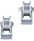 Heavy Duty Gate Pulley Wheel in 201 Stainless Steel With Double Bearings, Quiet Smooth Sliding Door Track Roller, 2 Pack For Wire Rope Rail