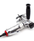 Knockout Pneumatic Jigsaw For Woodworking And Furniture Fab, Portable Air Reciprocating Saw with swappable handle and metal body.