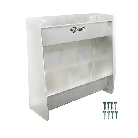 Compact Aluminum Storage Cabinet for Garage and Trailer Enclosed Organizer Holds Six Oil Quarts and Six Aerosol Cans Rugged USA