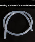 Feelers silicone tubing 1/4 in ID x 3/8 in OD, food-grade high-temp, 3.28 ft length, translucent