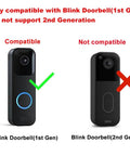 Anti Theft No Drill Door Mount For Blink Video Doorbell 2021 1st Gen Weatherproof Mounting Bracket compatibility guide