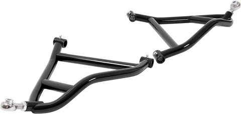 Rear Radius Arms High Clearance For Maverick DPS XMR XRS MAX 2013 2016 Upgrade A Arms With 1.5 Inch Additional Clearance And Heavy Duty Steel Construction Fits Up To 30 Inch Tires Off Road Upgrade Accessory, black steel pair