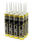 Top Shelf Terpolymer Rubber Adhesive Sealant High Performance Colored Weather Resistant Bonding Compound For Rooftop Repair Gutters And Construction Sites Bulk Twelve Pack - Twelve tubes in bulk packaging.