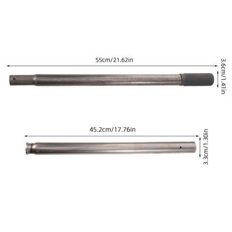 Replacement Jack Handle For Hydraulic And Bottle Jacks, Easy Lift Black Steel And Plastic Pole Lever dimensions shown