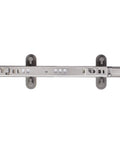 Top view of Dishwasher Upper Dishrack Slide Track Left Side Replacement Genuine OEM, durable rail for smooth glide.