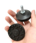 Heavy Duty M8 Thread Leveling Feet Lock Down Your Home Gym Setup With Zero Wobbles Tough Floor Protectors, steel with rubber base.