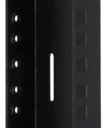 Badass 18U Reversible Rack Rails With M5 Circle And Square Holes For 19 Inch Servers and Pro Audio rig, side view detail.