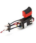 Durable On Off Switch For Cordless Drills And Drivers Genuine Oem Replacement Part with red actuator and multi-colored wires.