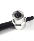 Double Head Nibbler Sheet Metal Cutter Tool for Drills and Saw Attachments, stainless steel, close-up view