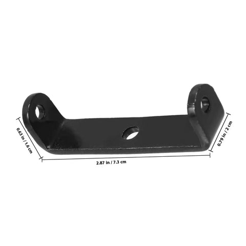 Heavy Duty U Shaped Shelf Brackets With Center Hole 2 Pack Steel Mounting Hardware Black Finish Easy Install