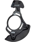 Chain Guide For 28 To 34T ISCG 05 Mount All Mountain Enduro With Steel Backplate And Co Molded TR Upper Guide For Quiet Snag Free Operation On Rugged Trails Built Tough For All Mountain Enduro Riding. black ISCG-05 28-34T chain guide with steel backplate and upper guide