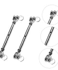 Rock Solid Heavy Duty Rigging Screw Stainless Steel Turnbuckle With Jaw Jaw Ends for Marine Wire Rope Cable Tension Setup, two pieces.