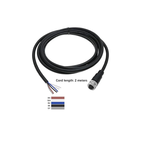 M12 5 Pin Straight Aviation Connector Cable Female To Female Waterproof Sensor Cable For Industrial Automation Control