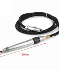 Real Deal Air Scribe Engraving Pen With Pneumatic Pencil Design for etching, 130mm silver body with hose connection.