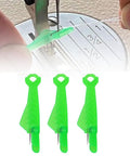 Automatic Fish Type Needle Threader For Sewing Lovers Game Changing Handy Hand Sewing Tool And Sewing Machine Needle Threader Quick Threading Aid For Crafters Easy To Use Threader For Sewing Supplies Green 3 Pack, shown threading a sewing machine needle.