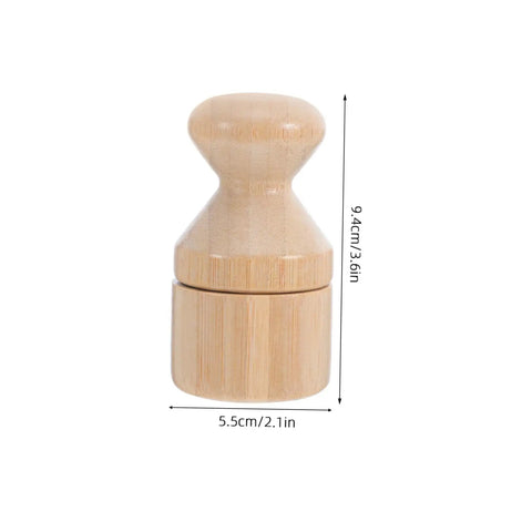 Real Deal Silicone Cutting Board Oil Wax Applicator Brush For Zero Hassle Kitchen Maintenance And Wooden Utensil Care Food Grade Mineral Oil Finishing Tool Smooth Operator No Rush Setup, bamboo applicator, 9.4cm height.