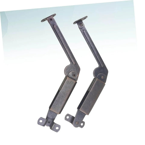 Antique Copper Spring Arm Safety Supports For Cabinets And Wooden Boxes Two Pack Easy To Install And Use durable construction.