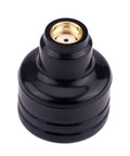 High Gain 5.8GHz RHCP FPV Mushroom Antenna For Drones, Black ABS Shell, rugged RC quad copter RX TX accessory, close-up view
