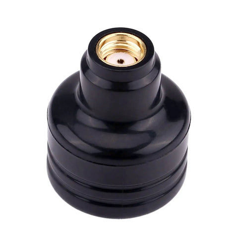 High Gain 5.8GHz RHCP FPV Mushroom Antenna For Drones, Black ABS Shell, rugged RC quad copter RX TX accessory, close-up view