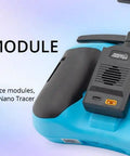 Pocket Crush 2.4GHz ELRS Hall Gimbal Transmitter Remote Control with external nano module bay.