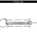 Heavy Duty Industrial Locking Pins Carbon Steel Fast Release Ball Detent Set size dimensions 45mm x 34mm with user-friendly ring